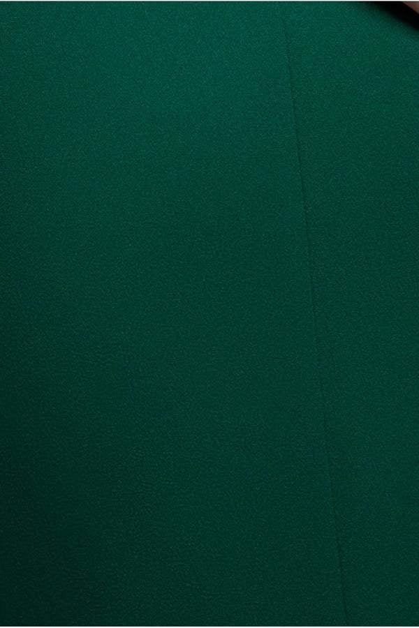 Off Shoulder Back Satin Bow Scuba Maxi Dress - Emerald Green DR4708