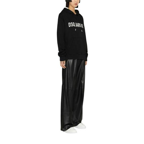 DSQUARED2 Cool Fit Brand Logo Black Hoodie S