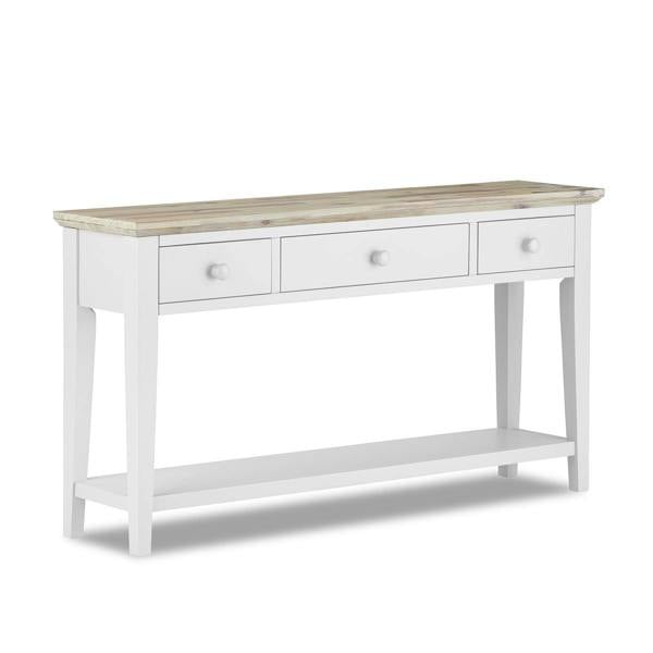 Statement Furniture Florence Console Table with 3 Drawers and Shelf. Hallway Slimline Storage