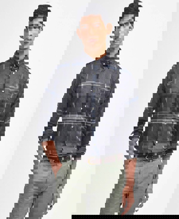 Barbour Dunoon Tailored Tartan Shirt - Graphite Black