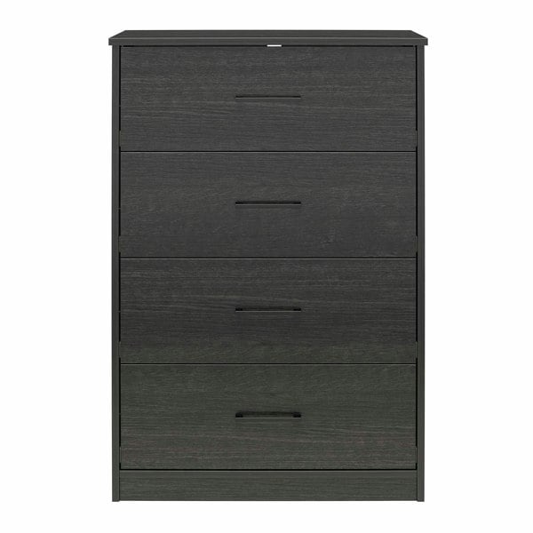Dorel Home BrEZ Build Pearce 4 DRW Dresser Black Oak