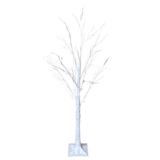 Samuel Alexander 1.5m (5ft) Indoor Outdoor Christmas Lit Birch Tree with 64 Ice White LEDs