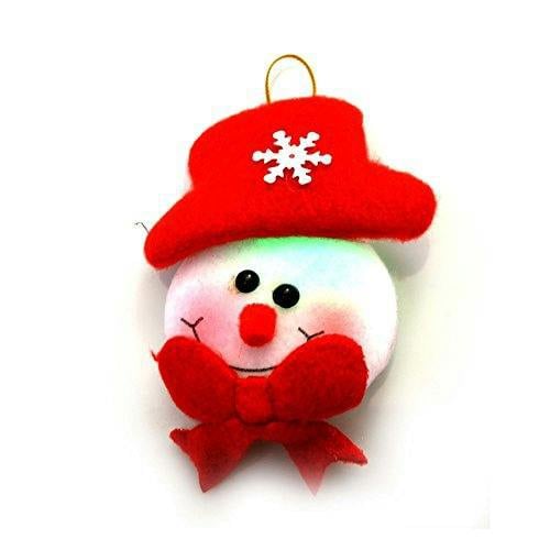 1cm 3pcs Soft Teddy Christmas Tree Hanging Decorations with Flashing LED Lights image 3