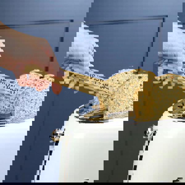 MijMoj Design Personalised Toast Tongs In Solid Oak