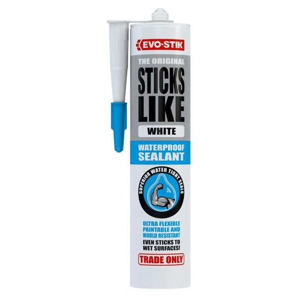 Evo-Stik Sticks Like Waterproof Sealant 290ml White
