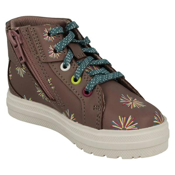 Clarks Girls Clarks Casual Thick Soled Boots Nova Pom
