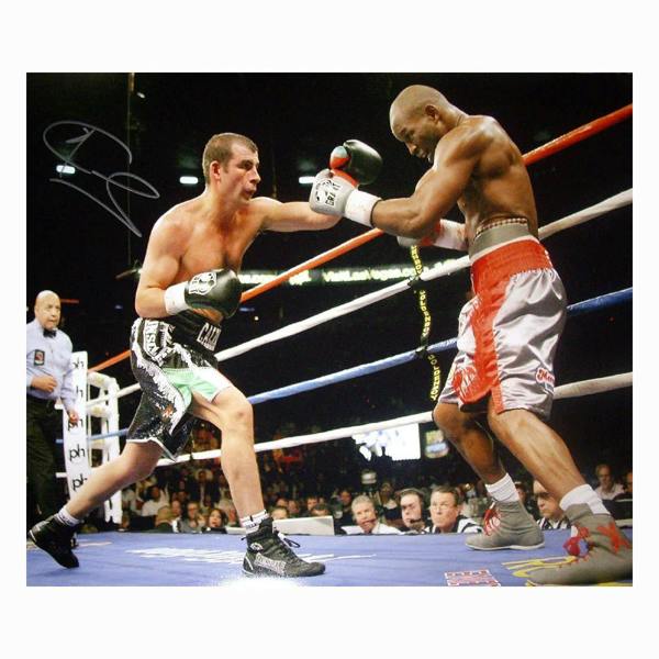 Joe Calzaghe signed 16x20 photo vs Bernard Hopkins — Unframed