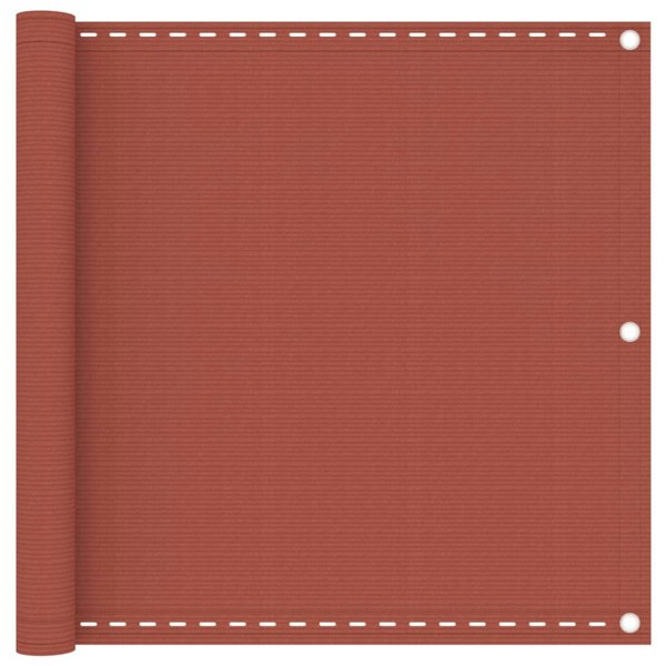 Berkfield Balcony Screen Terracotta 90x500 cm HDPE