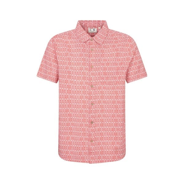 Mountain Warehouse Mens Preston Illustration Shirt - Fiery Coral