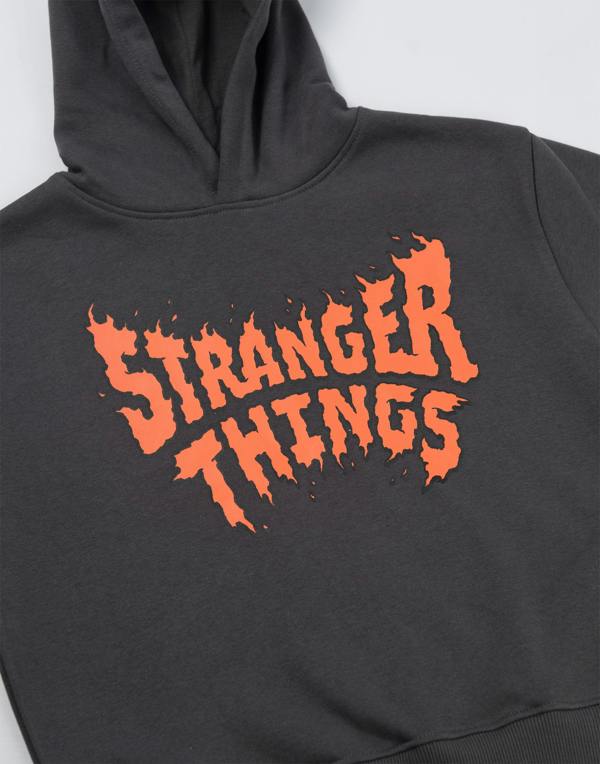 Stranger Things Unisex Kids Grey Logo Sweatshirt and Joggers Set