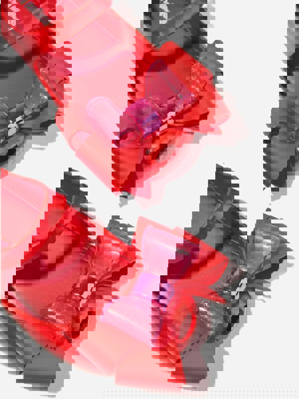 Mini Melissa Girls Mini Ultragirl Fab Bow Ballerinas in Red