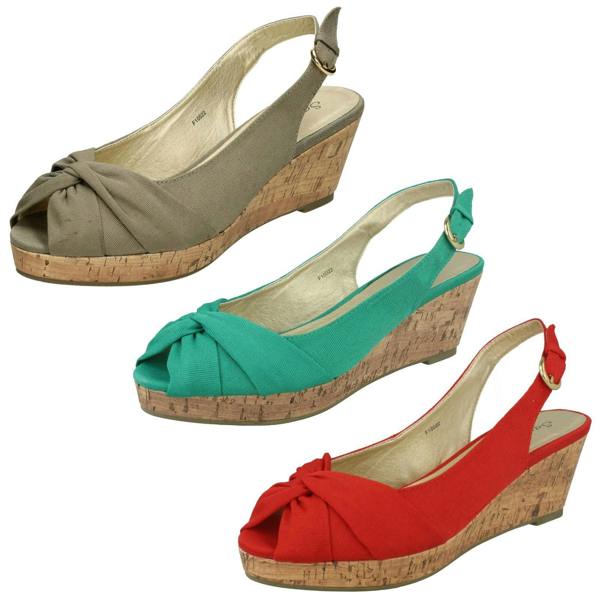 Savannah Ladies Savannah Mid Wedge Sandals