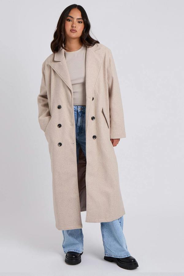 Urban Bliss Oatmeal Formal Coat