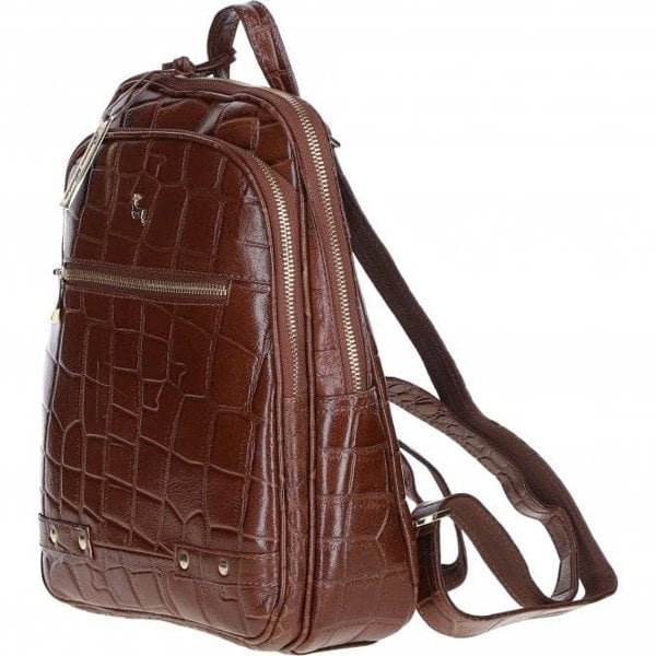 'Camilla' Real Leather Backpack: 52235