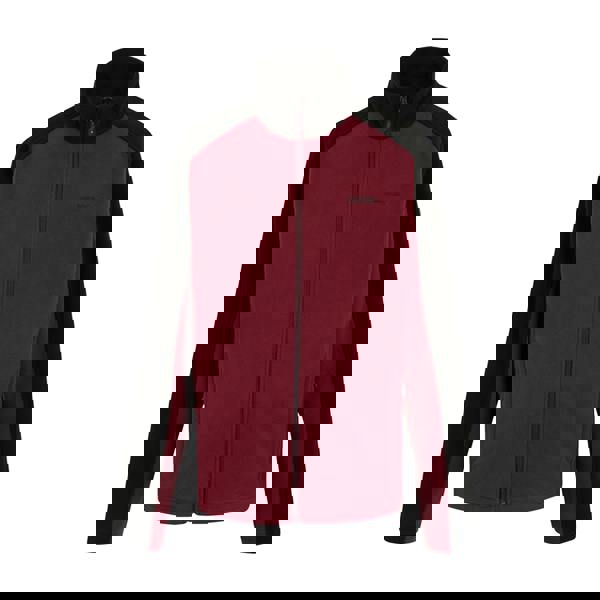 Regatta Great Outdoors Mens Hedman II Two Tone Full Zip Fleece Jacket - Dark Maroon/Black