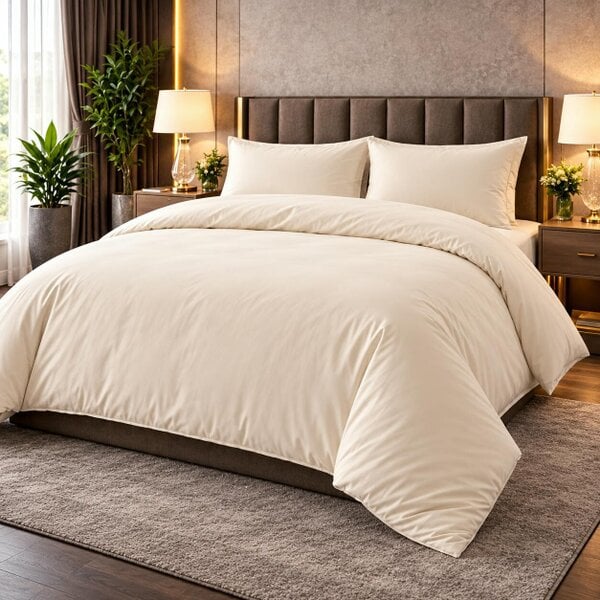 Night Zone 400 Thread Count Egyptian Cotton Duvet Cover Set – Hotel Collection Sateen Bedding
