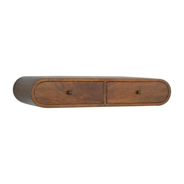 Wyld Haus Peschiera Floating Chestnut London Console 2 Drawers