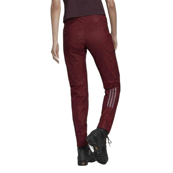 Adidas Womens/Ladies Slim Hiking Trousers - Red - 