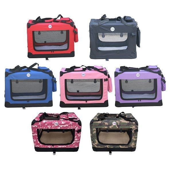 HugglePets Fabric Crate Foldable Pet Carrier