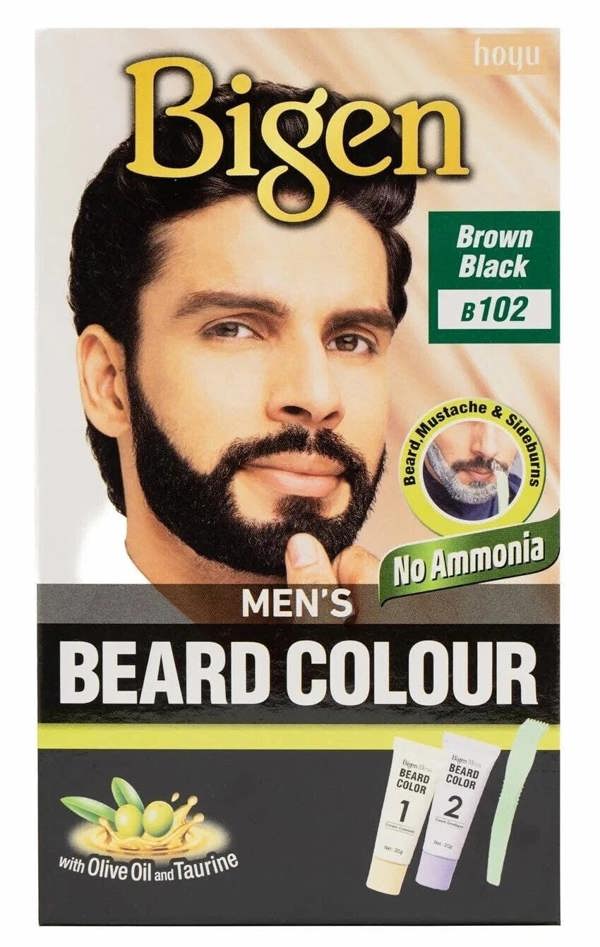 Bigen Men's Beard Colour Brown Black B102