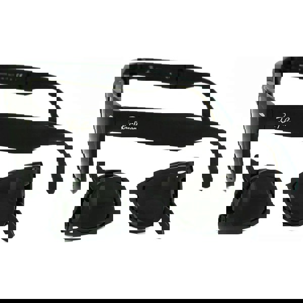 Ray-Ban Sunglasses Folding Wayfarer 4105 Matt Black Green 601S