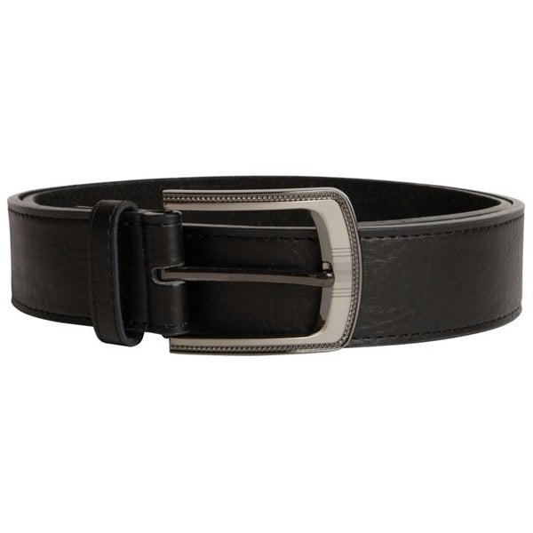 Duke Mens D555 Samuel Bonded Leather Waist Belt - Black