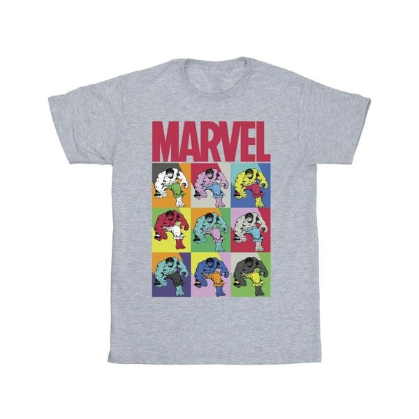 Marvel Mens Hulk Pop Art T-Shirt - Sports Grey