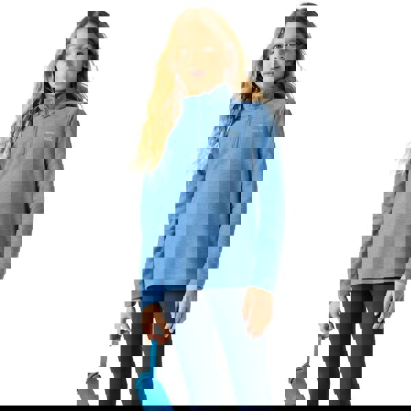 Regatta Childrens/Kids Hot Shot Quarter Zip Fleece Top - Washed Denim - 