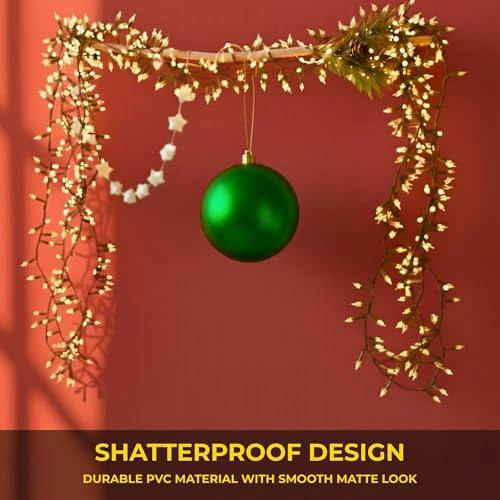 2cm Dark Green Matte Christmas Bauble for Festive Tree and Home Decoration image 6