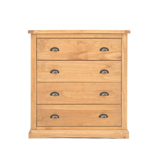 Lucca 4 Drawer Chest of Drawers Brass Cup Handle