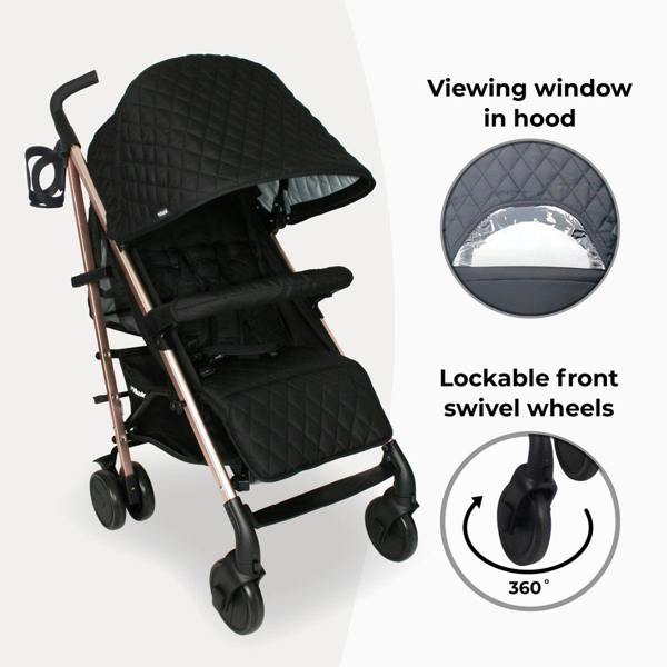 My Babiie MB51 Stroller - Billie Faiers Quilted Black