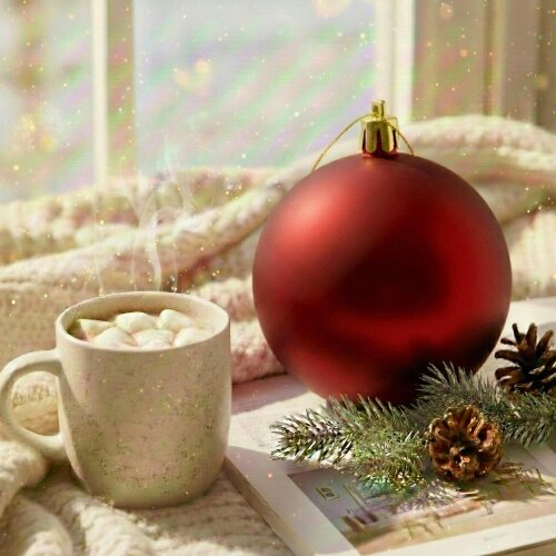 Shatchi 20cm Matte Dark Red Christmas Bauble for Festive Home Décor and Tree Displays