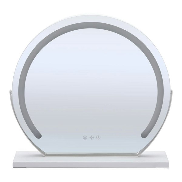 Round Hollywood Vanity LED Lighted Makeup Mirror Living and Home