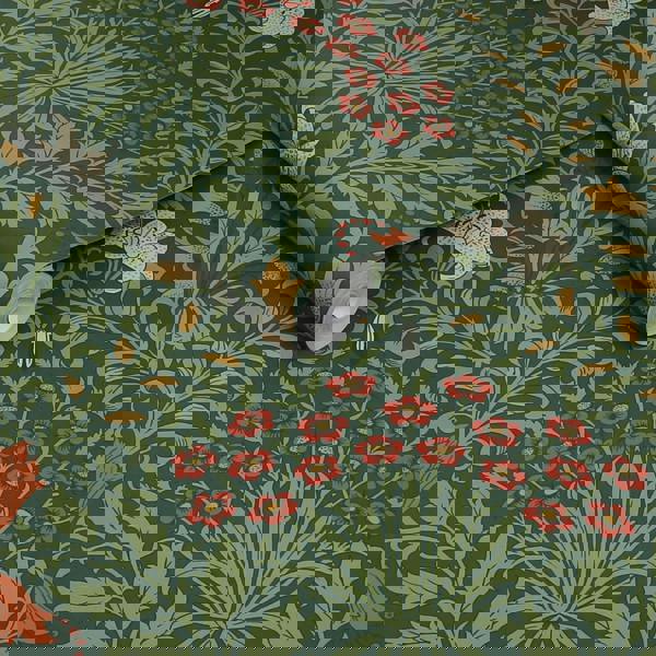 William Morris At Home Garden Wallpaper | Moss Green