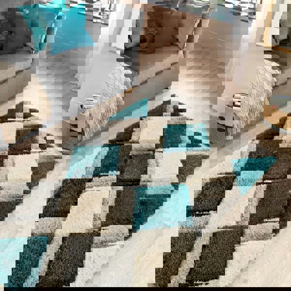 The Rugs 3D Geo Carved Rug – Geometric Design