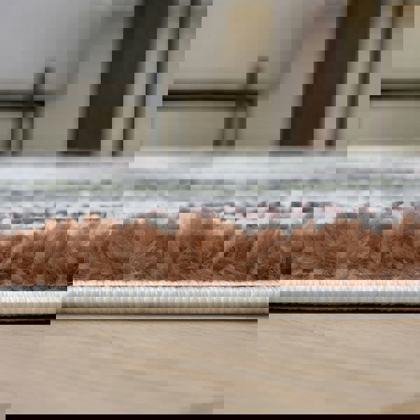 Moodi Shaggy Multicolour Rug, Striped design, Easy to clean| THE RUG