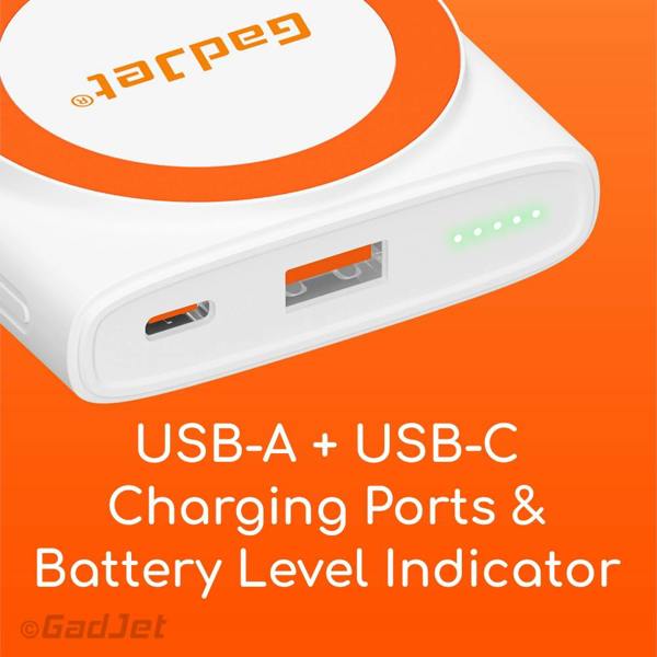 GadJet MagJet 8,000mAh Fast Wireless Power Bank