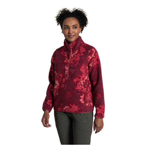 Craghoppers Womens/Ladies National Trust Rosemary II Amarylis Overhead Fleece Jacket - Red - 