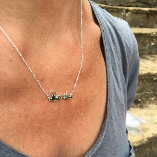 London Skyline Sterling Silver Necklace - Reeves & Reeves