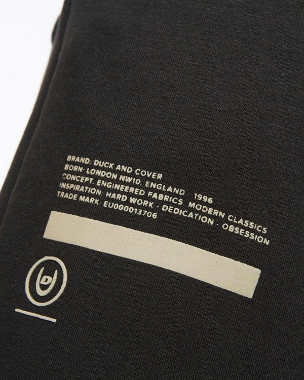 Duck and Cover Jennerkins Crew Sweat & Joggers Set Black