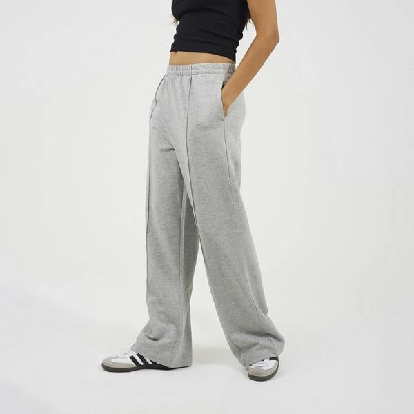 Brave Soul Grey Jersey Jogger With Seam Detail - Grey Image 1