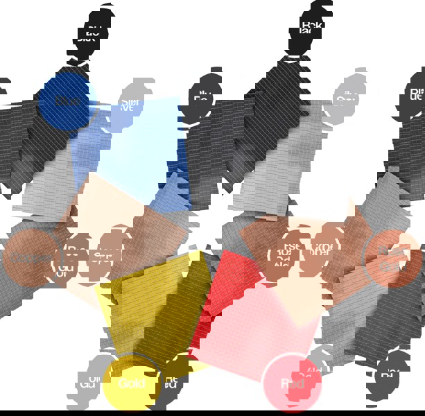 FX Lab MIRROR MAT 30X30CM ROSE GOLD 10mm Facets