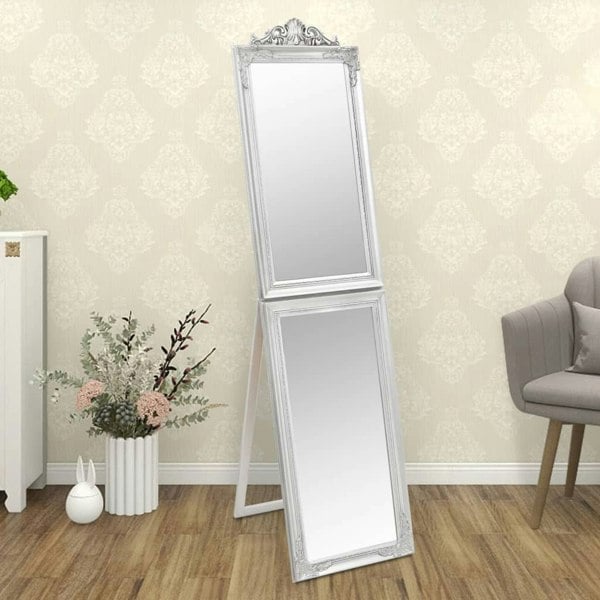 Berkfield Free-Standing Mirror Silver 40x160 cm