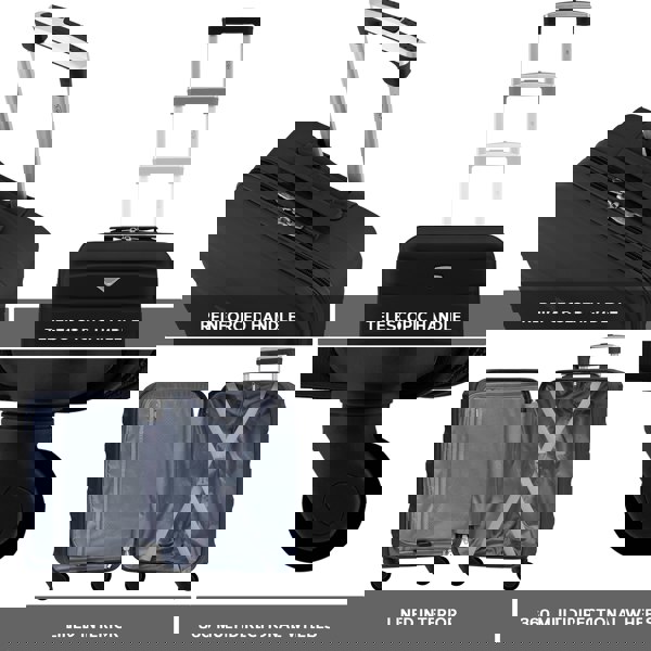 Flight Knight 56x36x23cm Virgin Max. Size Cabin case carry on suitcase