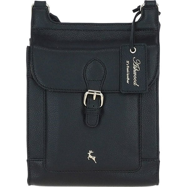 'Eclisse Cuoio' Real Leather Crossbody Bag: X-33