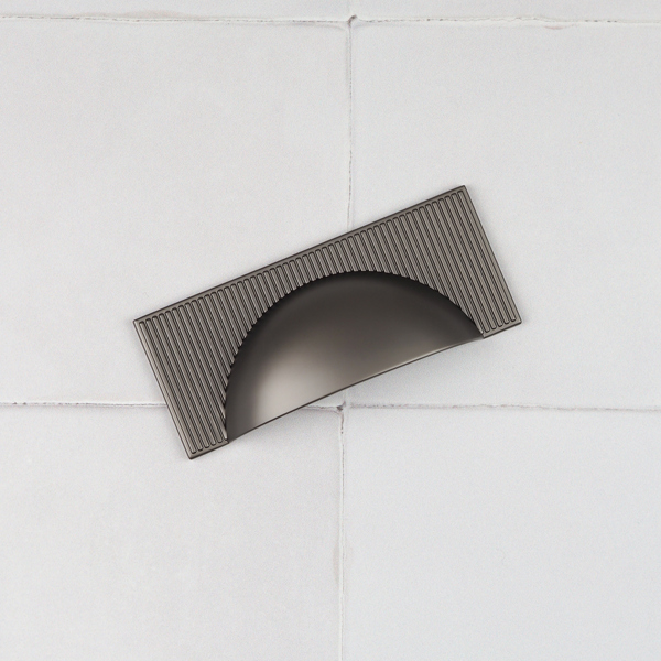 Handle & Home Anthracite Grey Ribbed Detailing Handles and Coordinating Knobs
