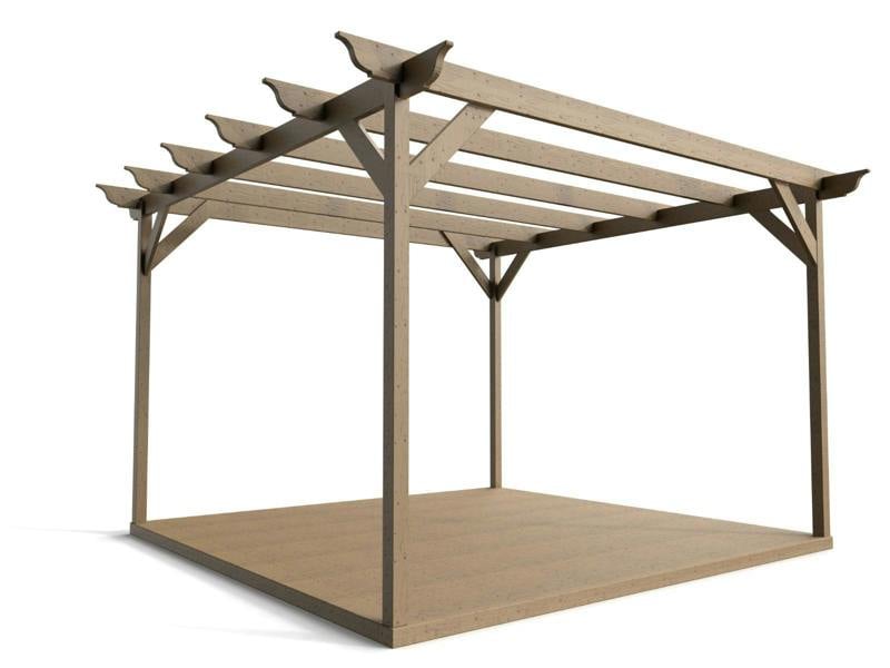 Arbor Garden Solutions Longhorn Wooden Pergola and Decking Kit