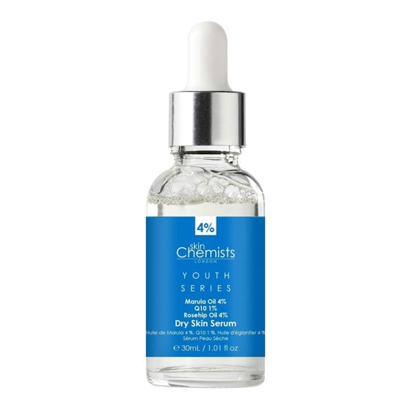 skinChemists Youth Series Dry Skin Serum Marula Oil 4%, Q10 1%, Rosehip Oil 4% 30ml