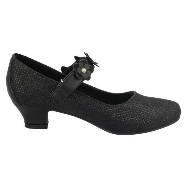 Spot On Girls Spot On Glittery Mid Heel Party Shoes