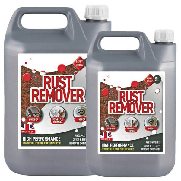 1 x 5 Litre Rust Remover Solution Ready To Use Removes Rust Back To Bare Metal